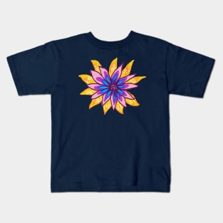 My garden full of flowers, vintage Flower patterns, oil painting Kids T-Shirt